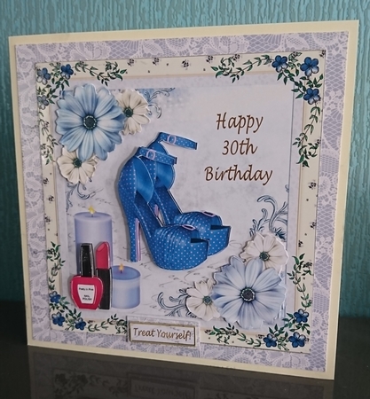 Happy 30th Birthday Fashion Topper by Irene  Bond 