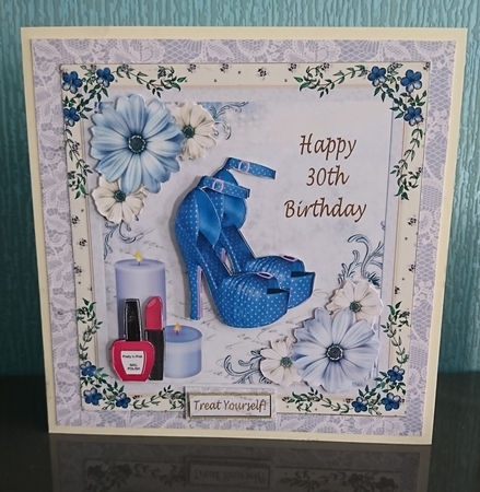 Happy 30th Birthday Fashion Topper by Irene  Bond 