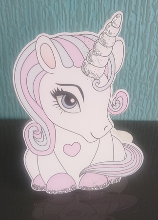 3D Shaped Card Mini Kit - Cute Little Baby Unicorn Magic by Irene  Bond 