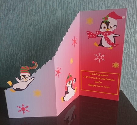 Winter Penguin Clipart AMB-307 by Irene  Bond 