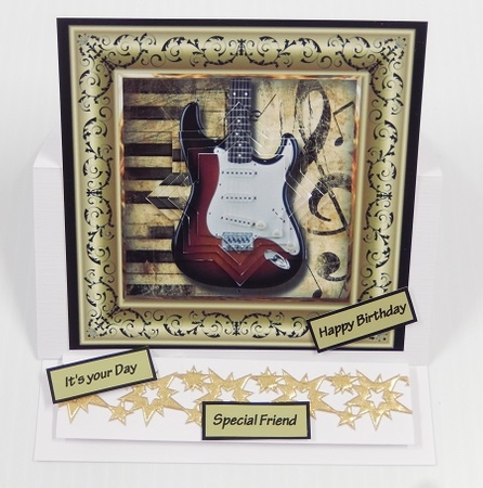 Music to You Ears 6x6 Card with Pyramid by Irene Drieman