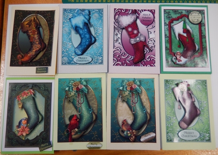 Christmas Stockings A5 Bumper Kit by Irene Drieman