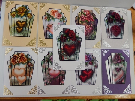 Art Deco Stacker Hearts & Flowers Bumper Kit by Irene Drieman