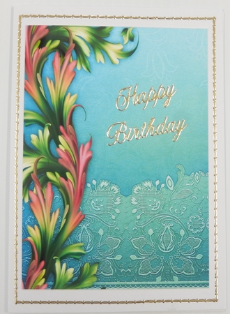 A4 Background with floral border 4 by Irene Drieman