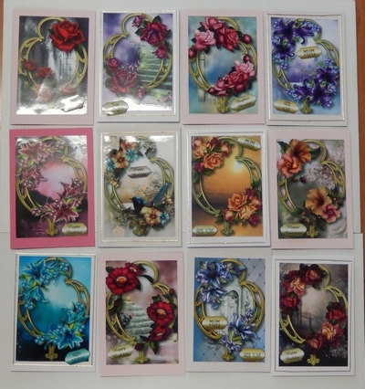 Floral Golden Frame Bumper Kit 2 by Irene Drieman