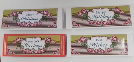 12 Large DL Christmas Card Fronts Bundle by Irene Drieman