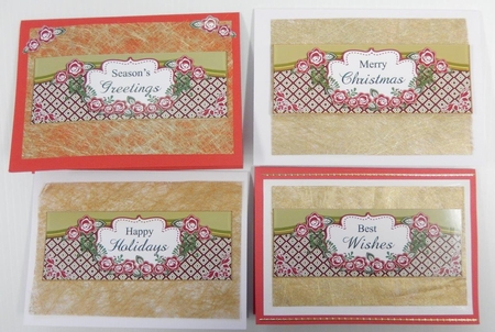 12 Large DL Christmas Card Fronts Bundle by Irene Drieman
