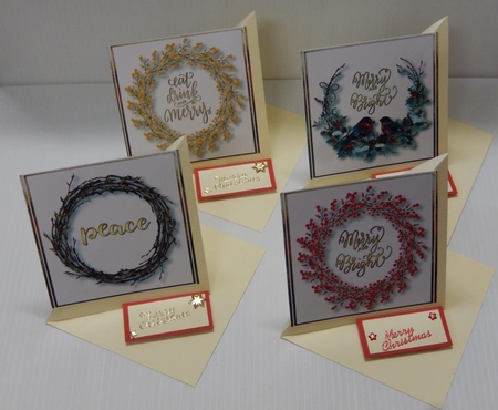 Christmas Wreaths Bumper Kit 2 ( exclusive to kit ) by Irene Drieman