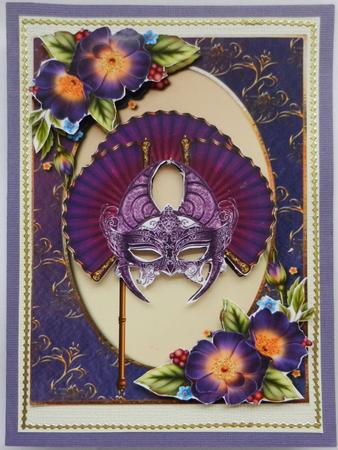 Fantasy Purple Masque by Irene Drieman