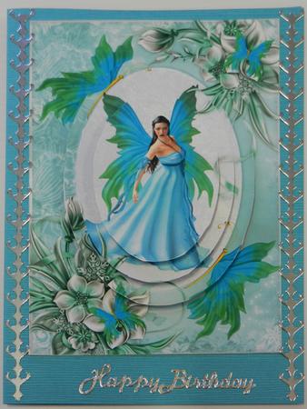 Beautiful Blue-green Fairy & Her Flutters by Irene Drieman
