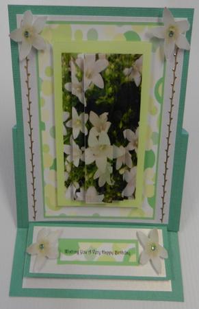 White Campanula Panel Stacker by Irene Drieman