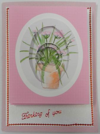 Pink Agapanthus Tunnel Sheet / Inverted Pyramid by Irene Drieman