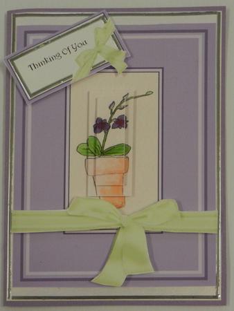 Purple Debdrobium Stacker Design Sheet by Irene Drieman