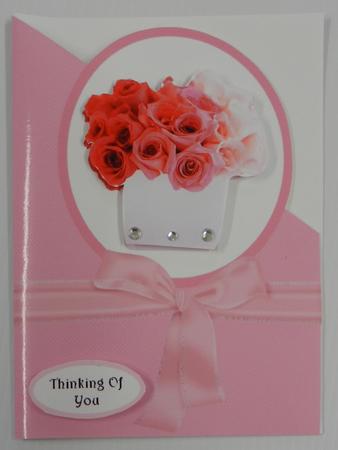 Floral Corner Card with Multi Text Toppers by Irene Drieman