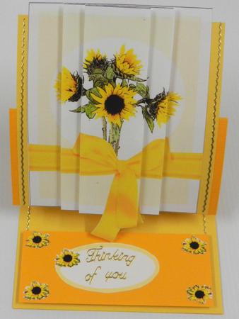Sunflower Sensations Centre Panel Stacker by Irene Drieman