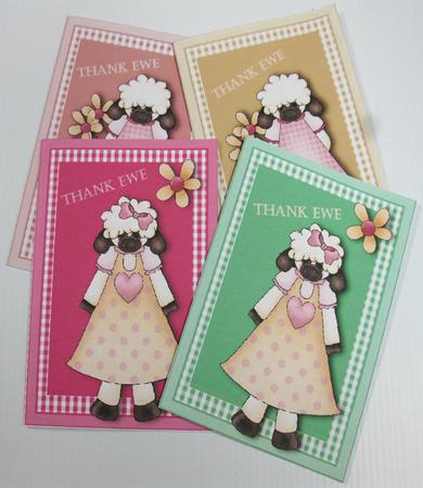 Thank Ewe 5 - Notelets by Irene Drieman