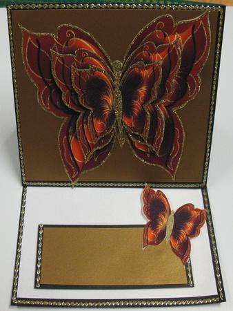Grace Metallic Butterflies 7 by Irene Drieman