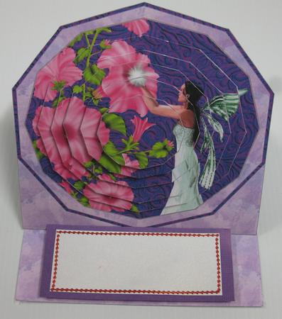 Faerie in Flowers Easel Card Kit W/ Pyramid by Irene Drieman