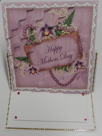 Lilac Orchid Mothers Day 6in Duo Wavy Corner Stacker by Irene Drieman