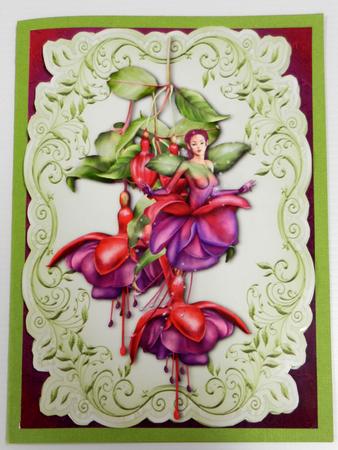 Fabulous Fuschia Fairy Topper & Plaque by Irene Drieman