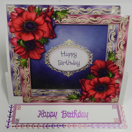 Double Satin Square Frame & Anemones by Irene Drieman