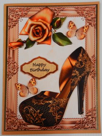 Lovely Copper & Black Shoe by Irene Drieman
