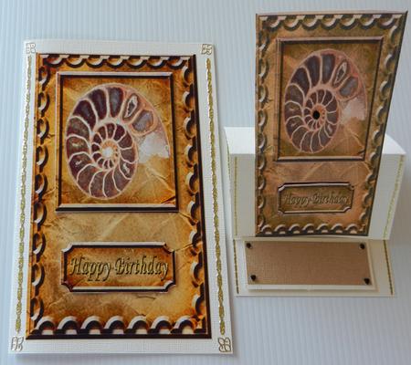 Fossil Card Front-brown by Irene Drieman