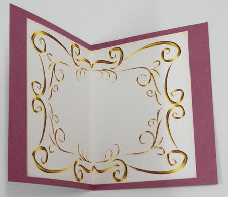 Beautiful Multi-swirls Double Frame Note / Letter Paper 7 by Irene Drieman