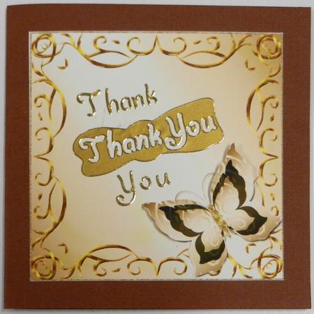 2 Metallic Note Papers with Butterfly 9 by Irene Drieman