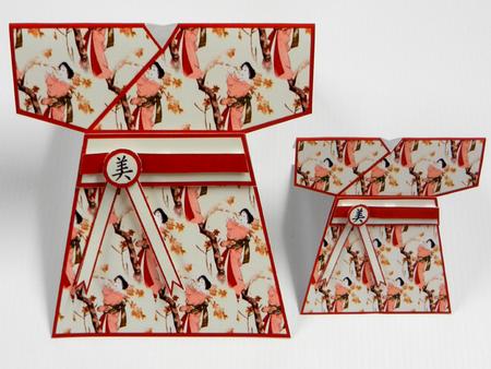 Beauty Kimono Shaped Card 4 by Irene Drieman