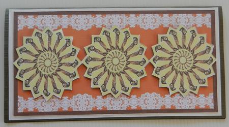 Faux Tea Bag Tiles - Owl Dl Card with Insert by Irene Drieman