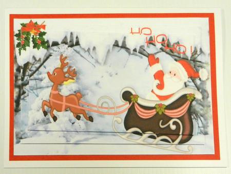 Santa in His Sleigh Pyramids by Irene Drieman