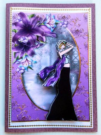 Summer Festival Chic + Lilies & Purple Scarf by Irene Drieman