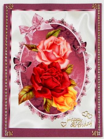 Beautiful Multicoloured Roses A4 by Irene Drieman