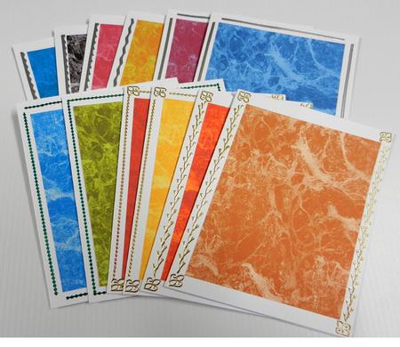 12 x A4 Marble Effect Background Sheets (dark Colours) by Irene Drieman