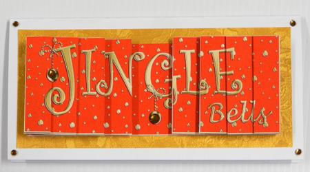 Jingle Bells Christmas Dl Side Stacker Topper by Irene Drieman