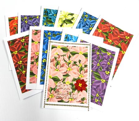 Poinsettia Christmas Backgrounds Holiday Papers by Irene Drieman