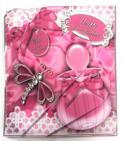 8 x 8 Perfume Lace & Dragonflies Fan Pyramage Kit by Irene Drieman