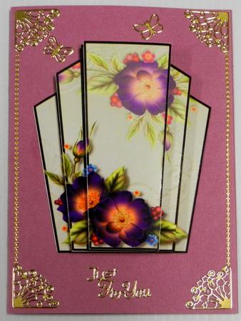 Art Deco Stacker Topper - Wild Roses by Irene Drieman