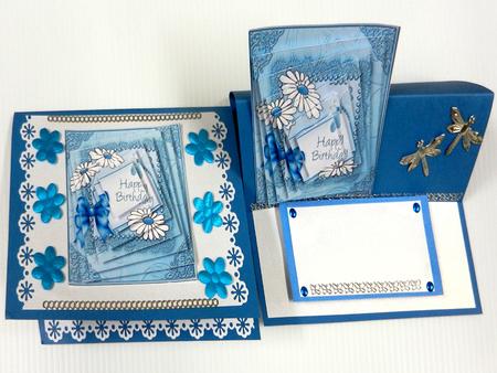 Daisies on Metallic Lace Twisted Pyramage Sheet by Irene Drieman