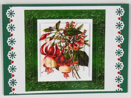 Fabulous Fuschias Pyramid Topper by Irene Drieman