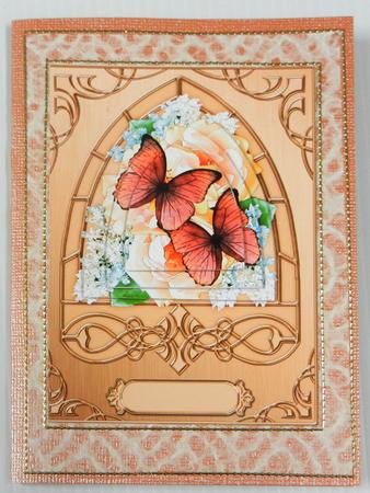 Butterflies & Flowers Fancy Arch Shaped Pyramid Sheet by Irene Drieman