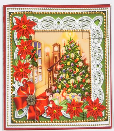 Red Tree1 Poinsettia 8in Picture Sheet by Irene Drieman