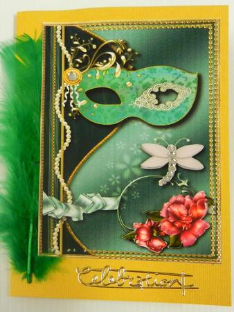 Masked Ball Topper - Design 6 by Irene Drieman