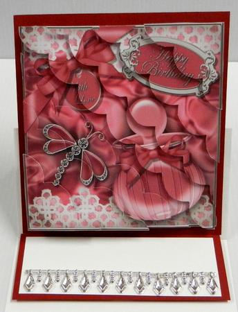 8 x 8 Perfume Lace N Dragonfly Kit with Scalloped Corners by Irene Drieman