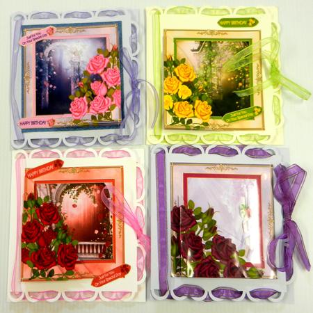 Roses Roses Roses Wavy Corner Stacker Bumper Kit by Irene Drieman