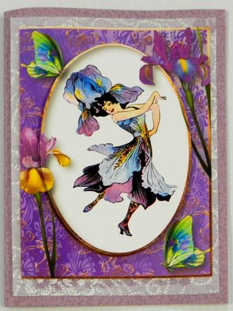 Beautiful Dancing Iris Lady by Irene Drieman