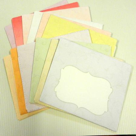 12 Pastel Floralie Envelopes by Irene Drieman