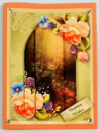 Arched Scene Stacker - English Roses by Irene Drieman