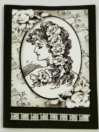 Art Nouveau Monochrome Beauty by Irene Drieman